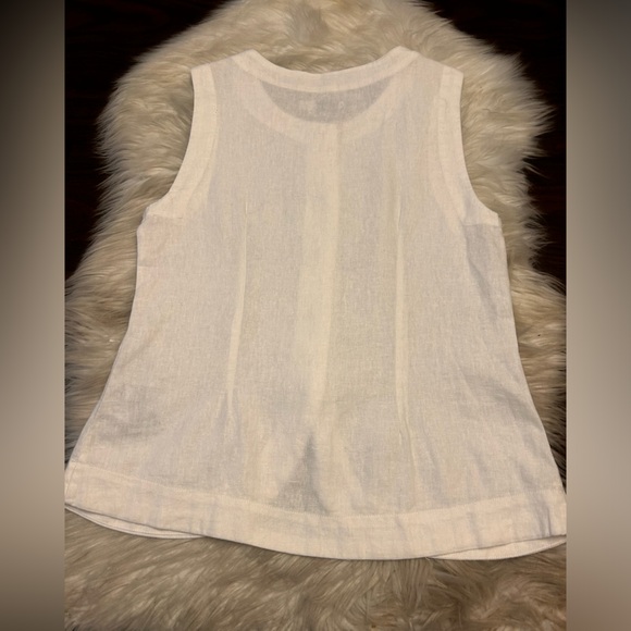 ICHI Linno Linen Blend Waistcoat Top - Picture 9 of 16